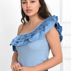 Body dama ShoulderPuff bleu