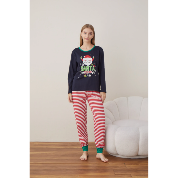 Pijama dama motive Craciun Santa Squad